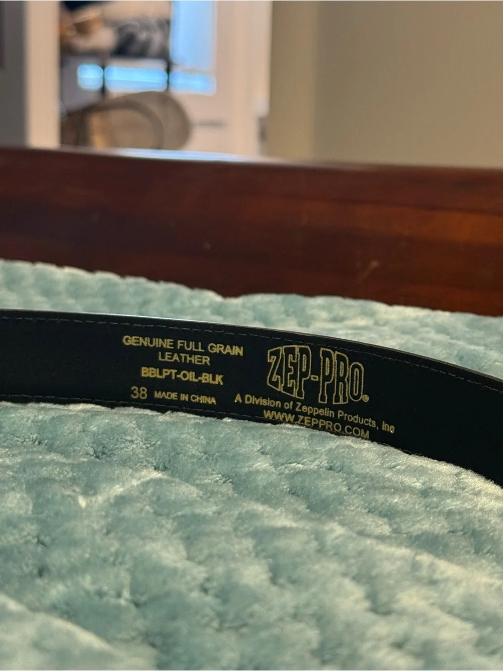Black Leather Ole Miss Men's Belt